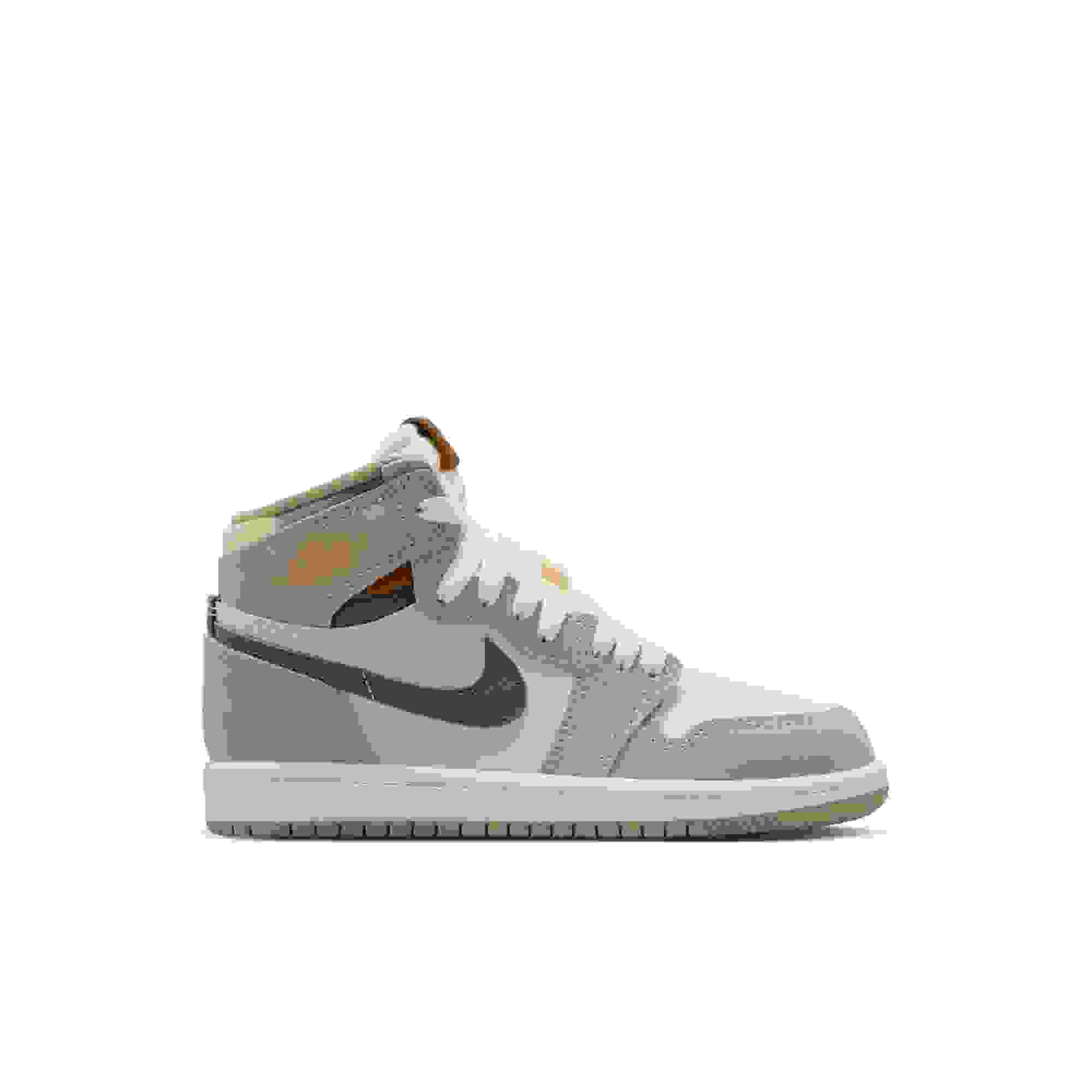 Jordan 1 Retro High OG Preschool Girls' "Khaki" Shoe